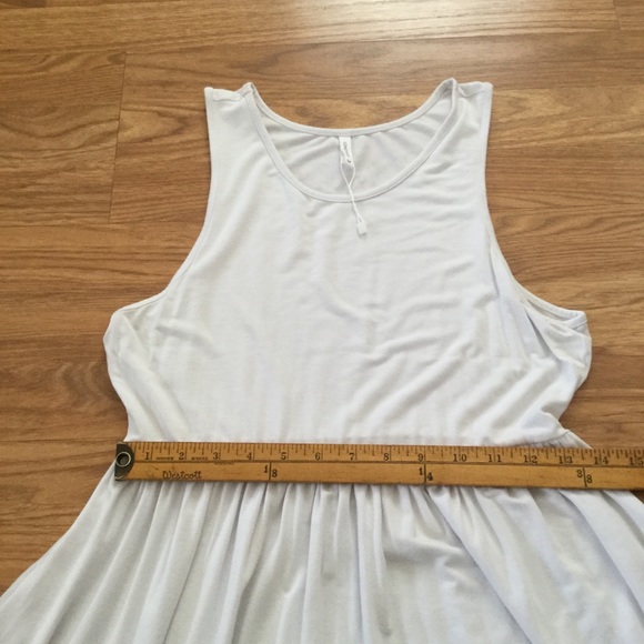 LONGYUAN White Sun Tank Dress Size M - Picture 5 of 10